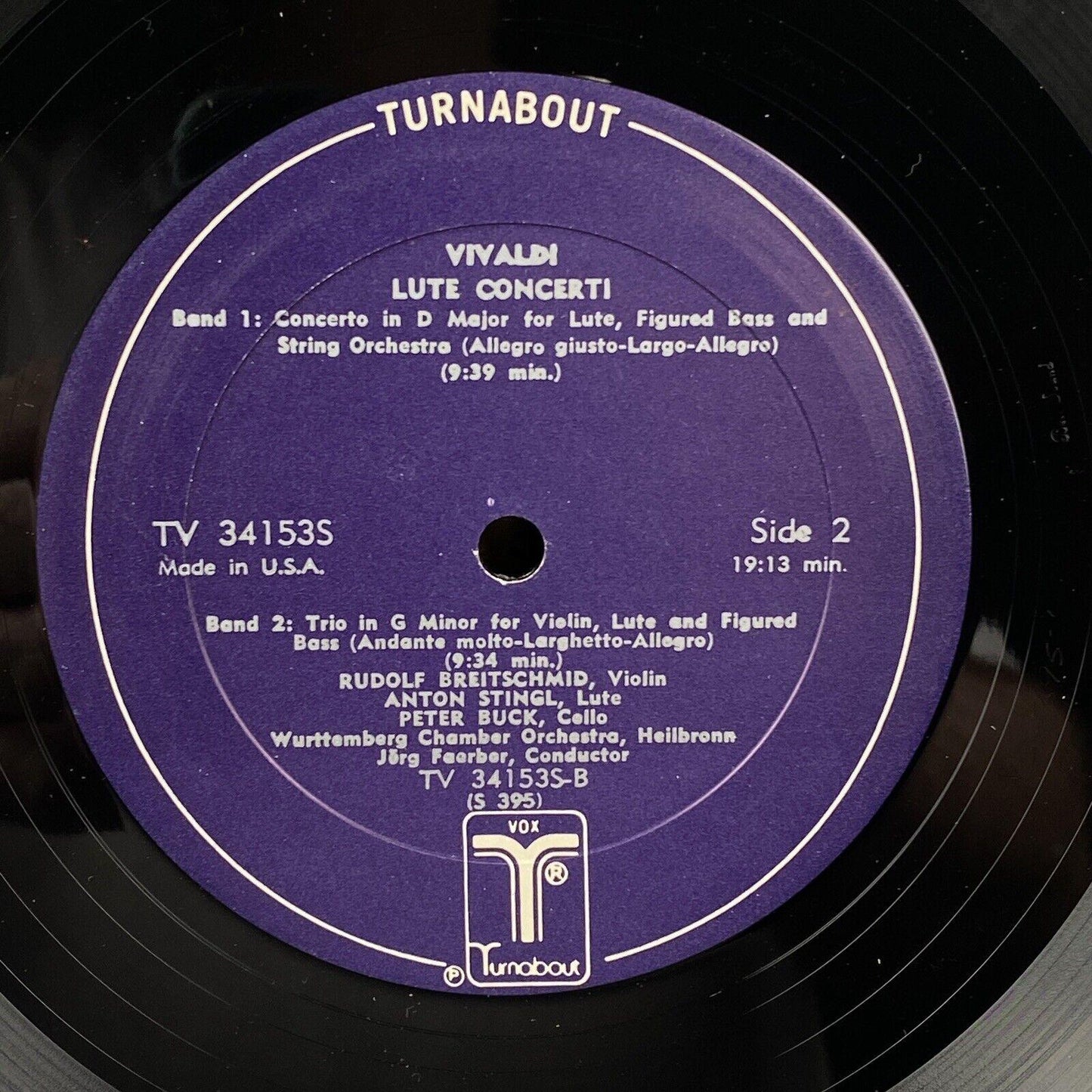 Vivaldi Lute and Mandolin Concerti Vinyl LP Record
