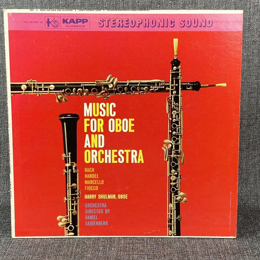 Music for Oboe and Orchestra Harry Shulman , Bach , Handel , Marcello , Vinyl LP