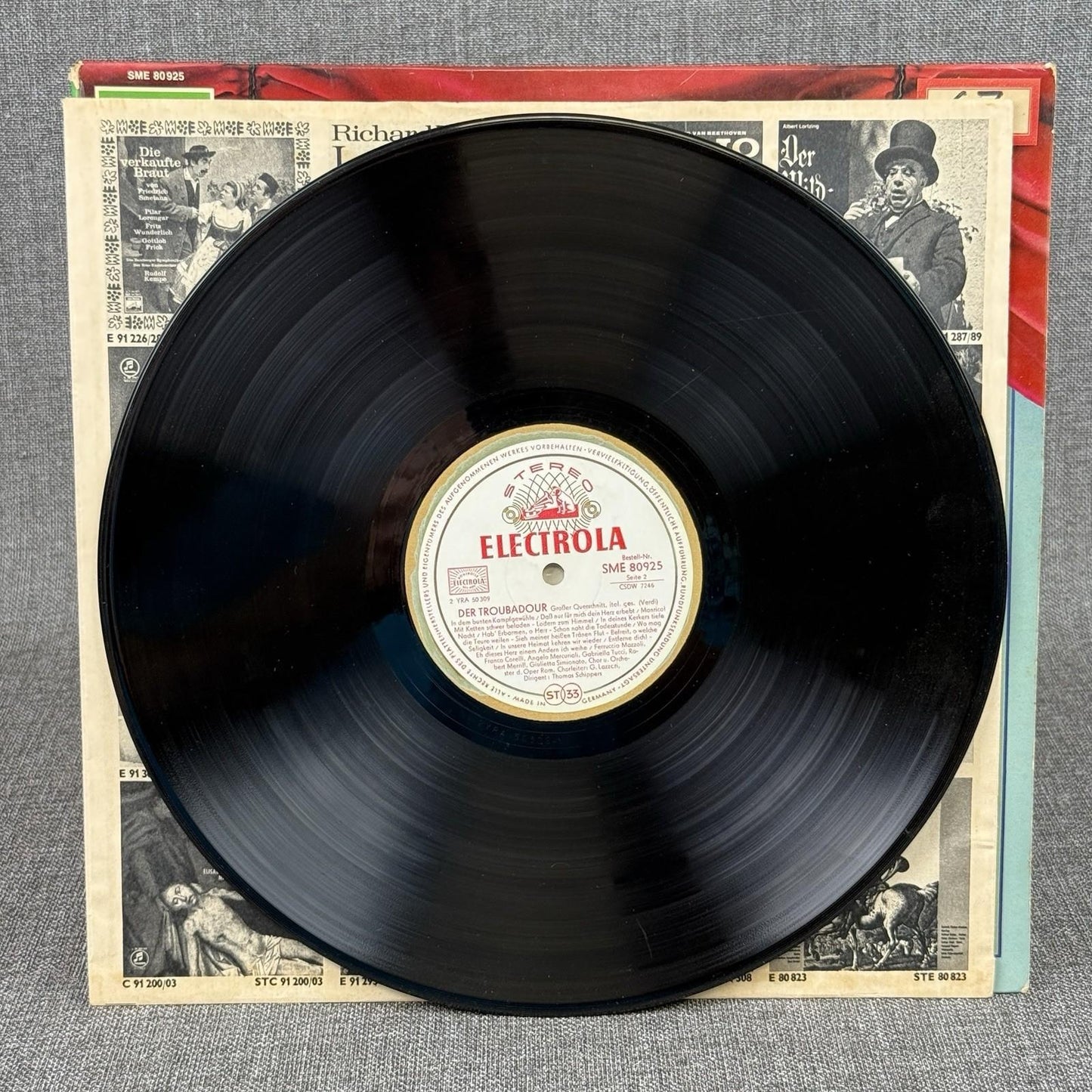 Giuseppe Verdi Der Troubadour SME 80925 Electrola Vinyl Record - NEAR MINT