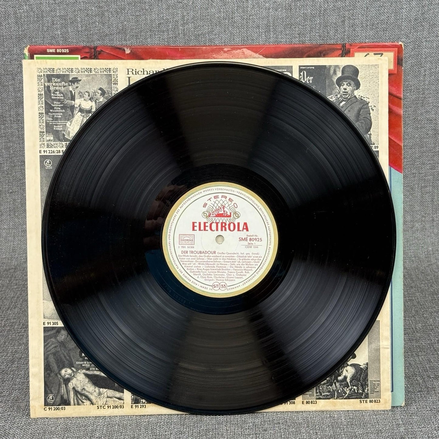 Giuseppe Verdi Der Troubadour SME 80925 Electrola Vinyl Record - NEAR MINT