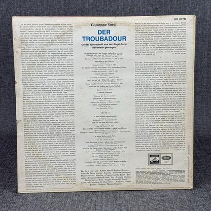Giuseppe Verdi Der Troubadour SME 80925 Electrola Vinyl Record - NEAR MINT