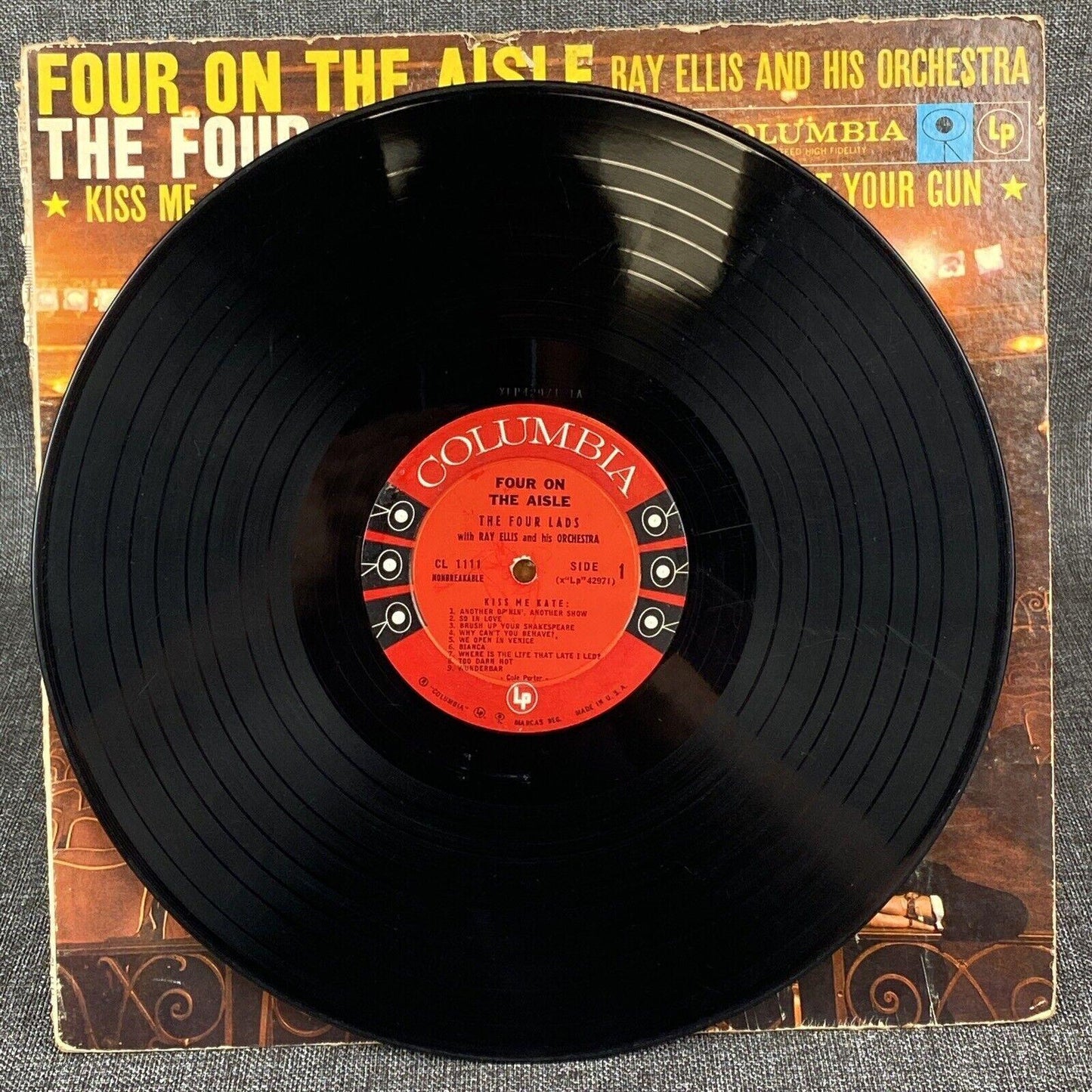 The Four Lads Sing Four on the Aisle Vinyl LP Six-Eye Record