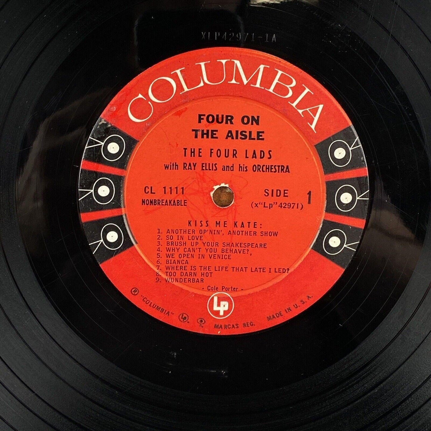 The Four Lads Sing Four on the Aisle Vinyl LP Six-Eye Record