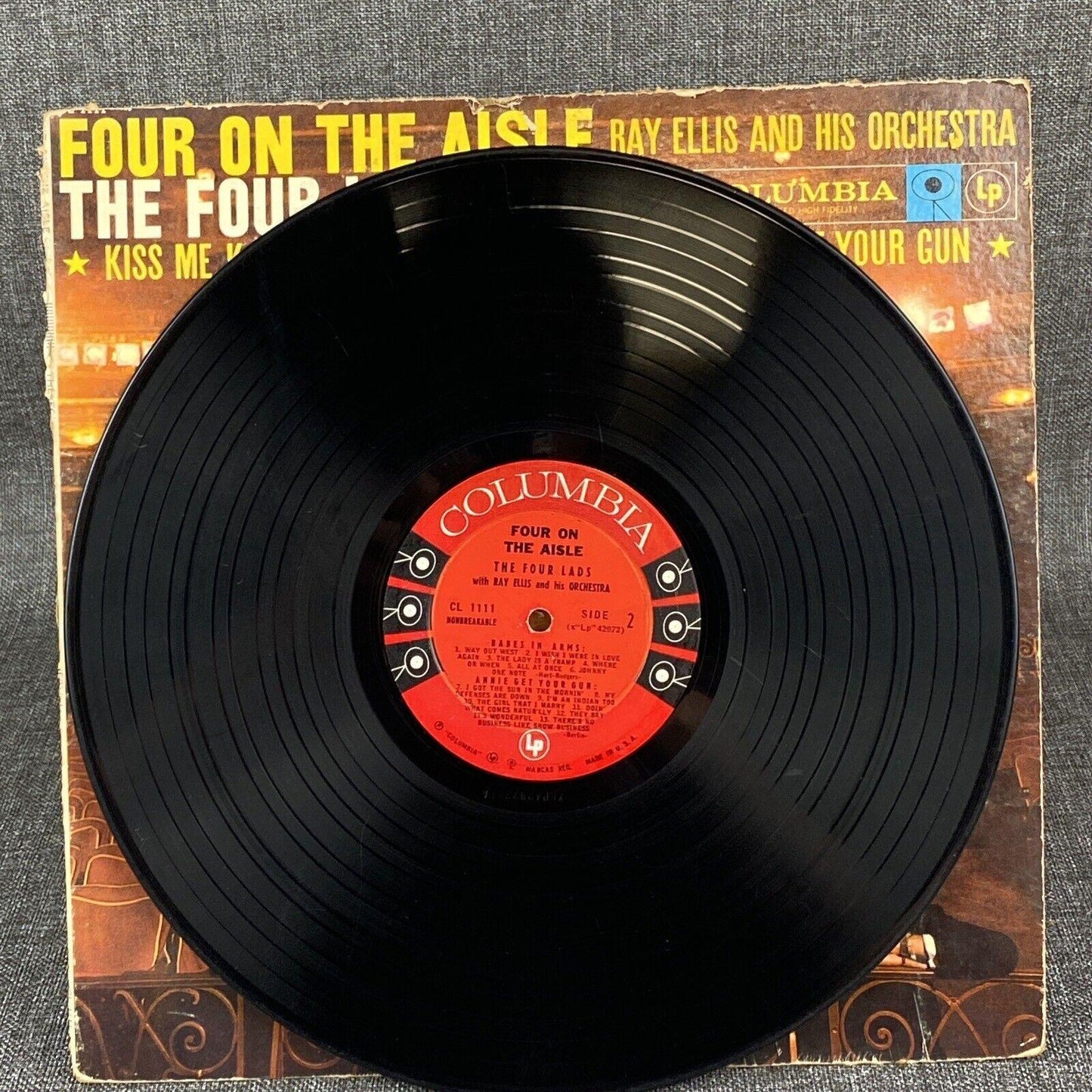 The Four Lads Sing Four on the Aisle Vinyl LP Six-Eye Record