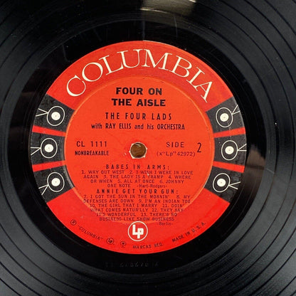 The Four Lads Sing Four on the Aisle Vinyl LP Six-Eye Record