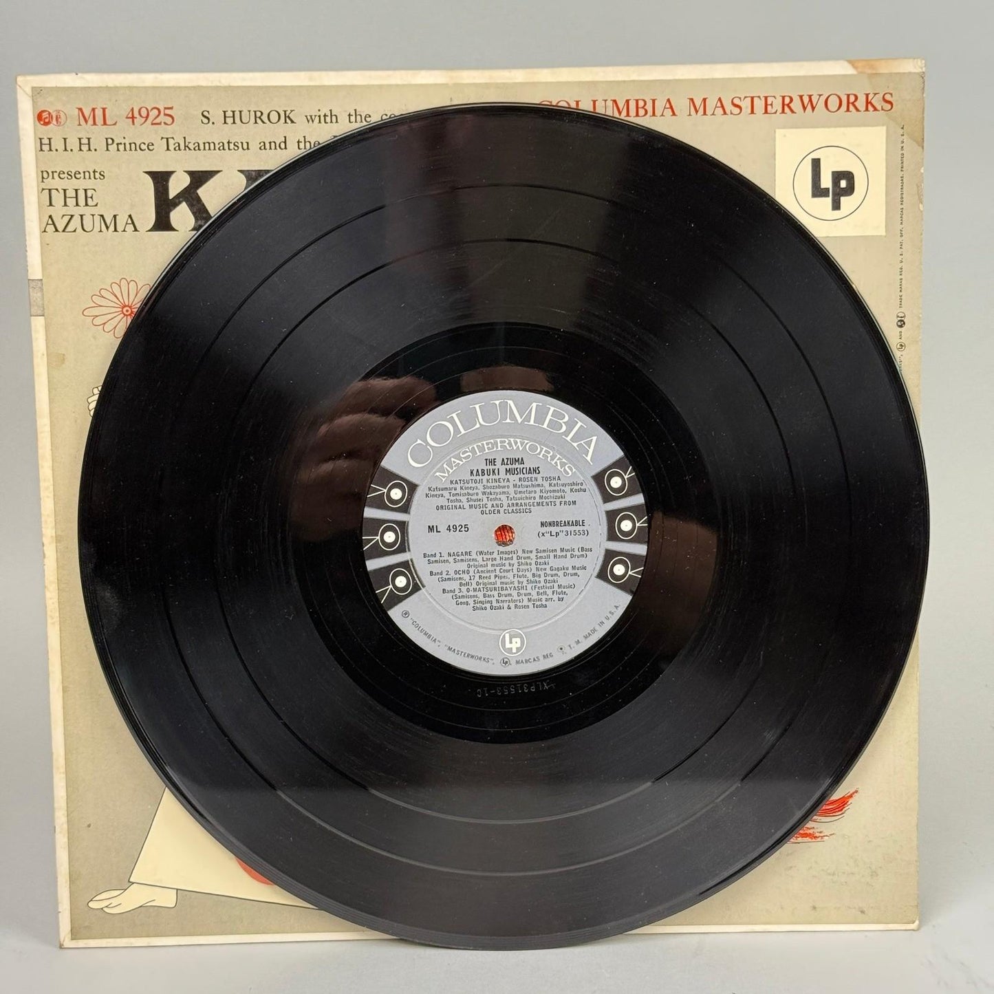 The Azuma Kabuki Musicians 6-EYE LP Vinyl Record - EXCELLENT