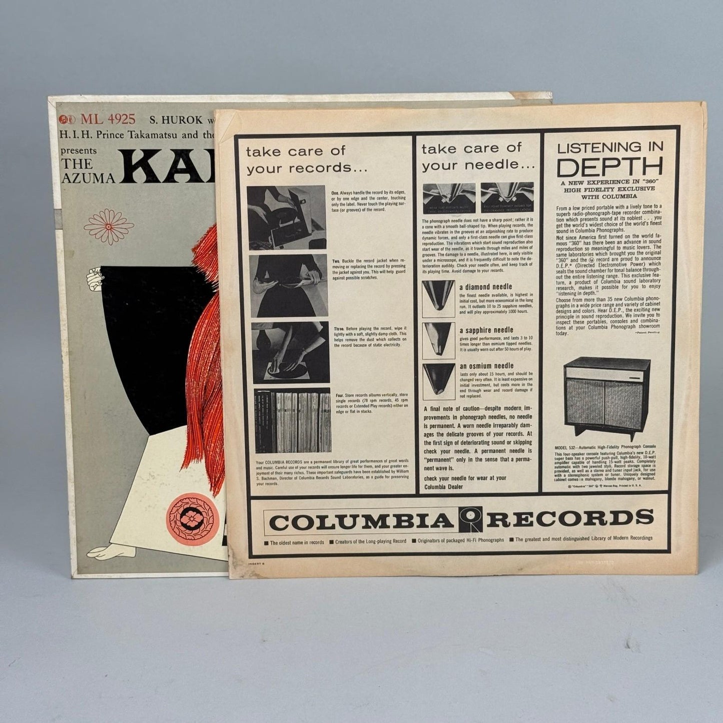 The Azuma Kabuki Musicians 6-EYE LP Vinyl Record - EXCELLENT