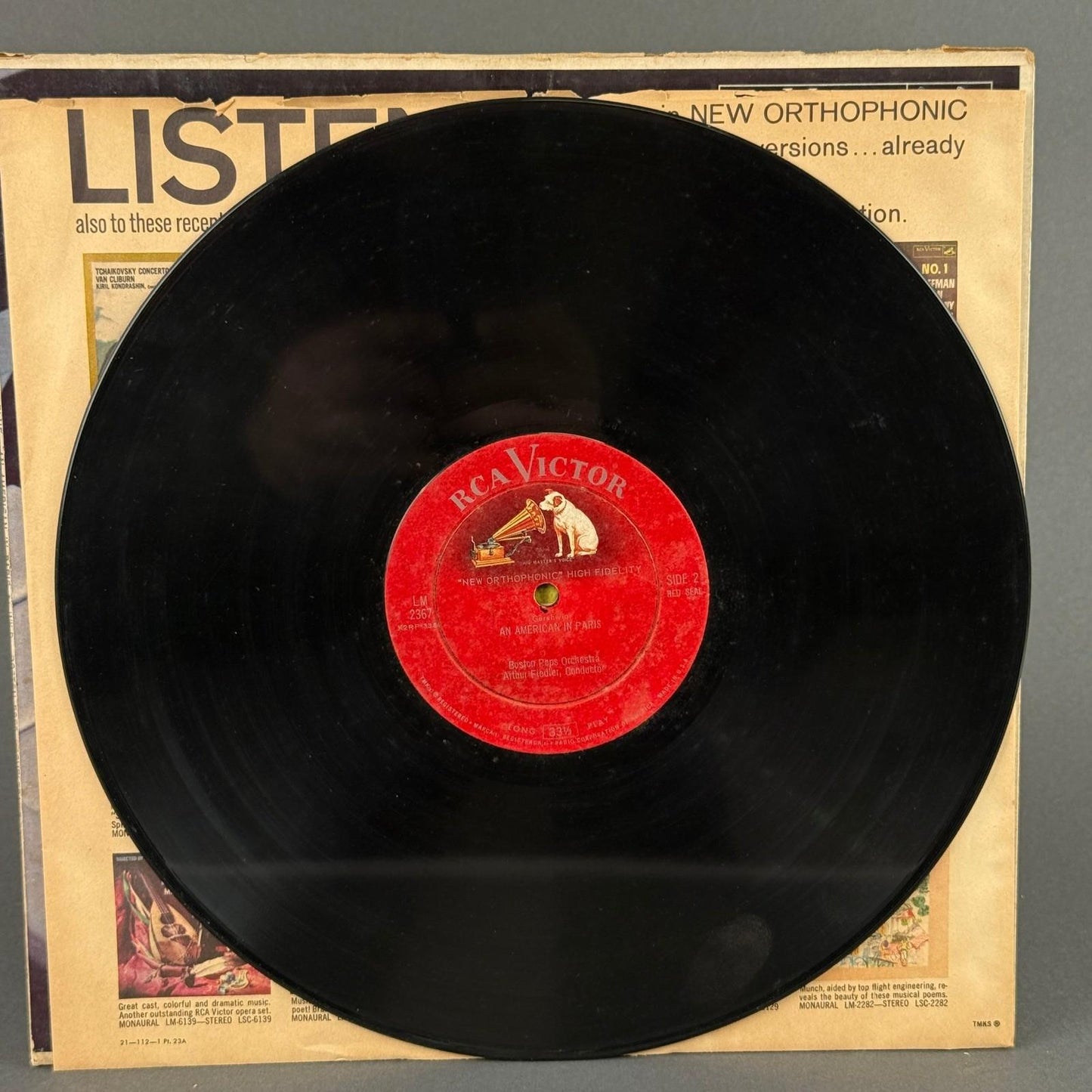 Rhapsody In Blue  Boston Pops Gershwin Vinyl Record - VG