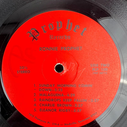 Ronnie Prophet Autographed Vinyl Record Album Volume IV RP 100 Chet Atkins