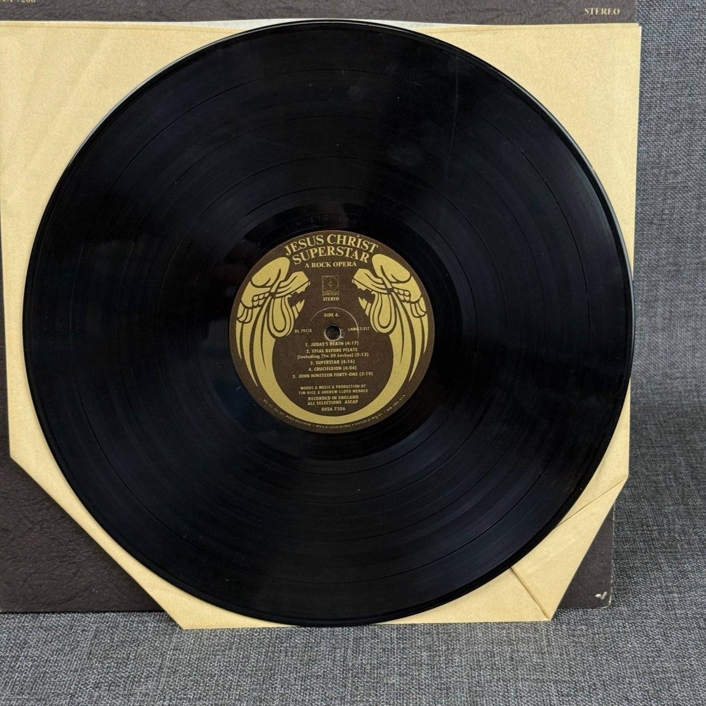 Jesus Christ Superstar Record Album Vinyl Rock Opera DXSA 7206