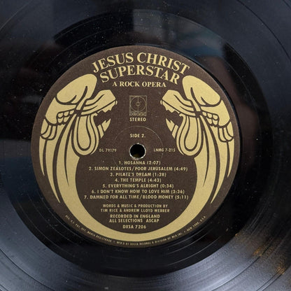 Jesus Christ Superstar Record Album Vinyl Rock Opera DXSA 7206