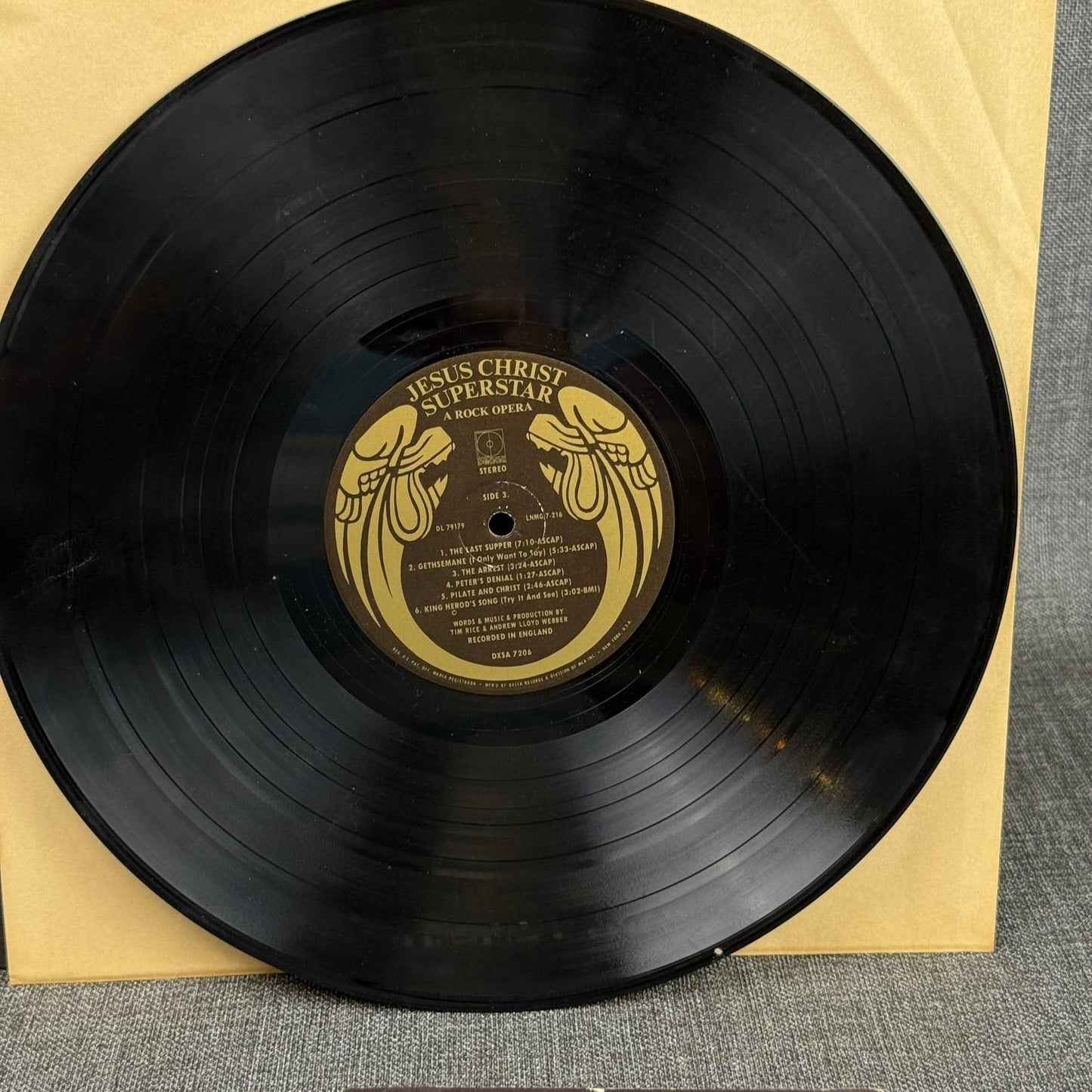 Jesus Christ Superstar Record Album Vinyl Rock Opera DXSA 7206