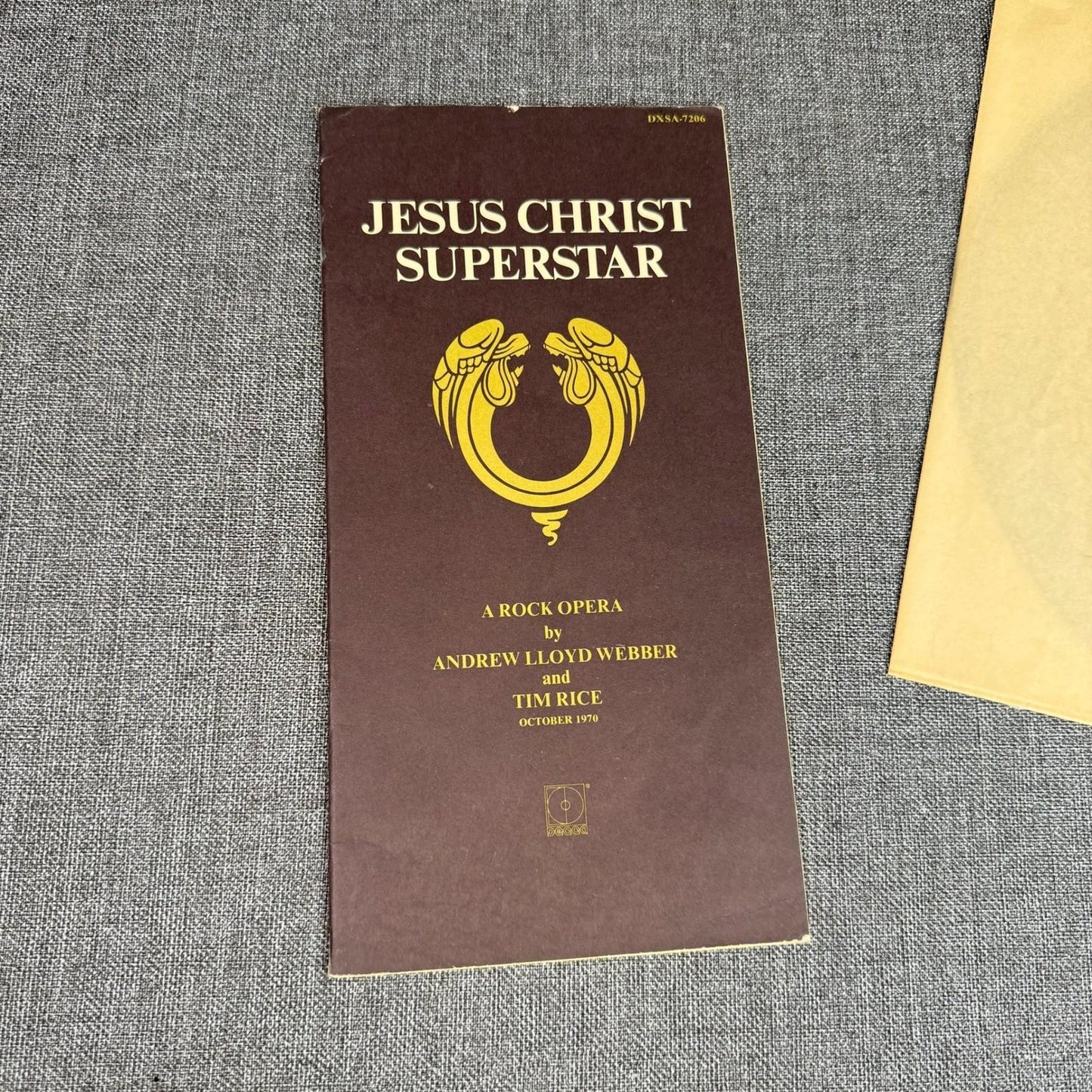 Jesus Christ Superstar Record Album Vinyl Rock Opera DXSA 7206