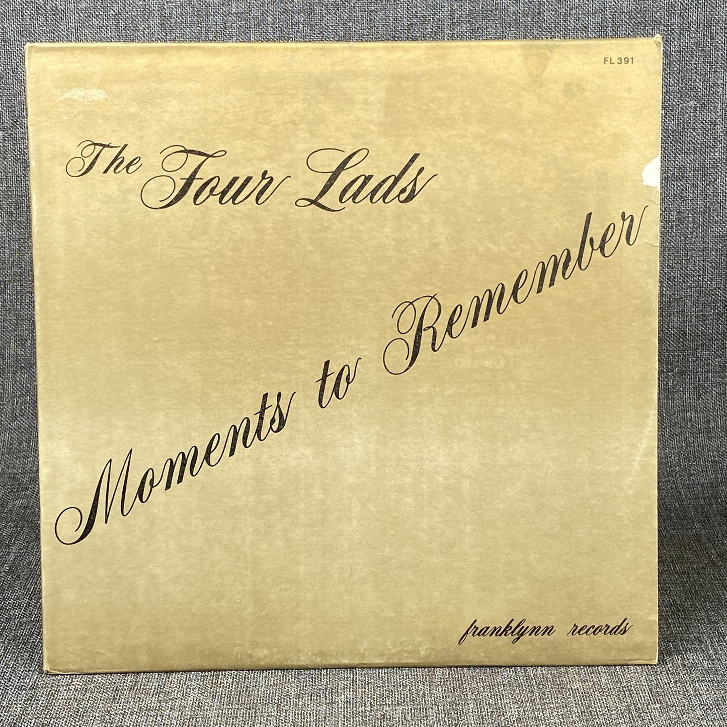 SIGNED THE FOUR LADS Moments To Remember Vinyl LP Franklynn FL 391 NM
