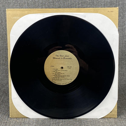 SIGNED THE FOUR LADS Moments To Remember Vinyl LP Franklynn FL 391 NM