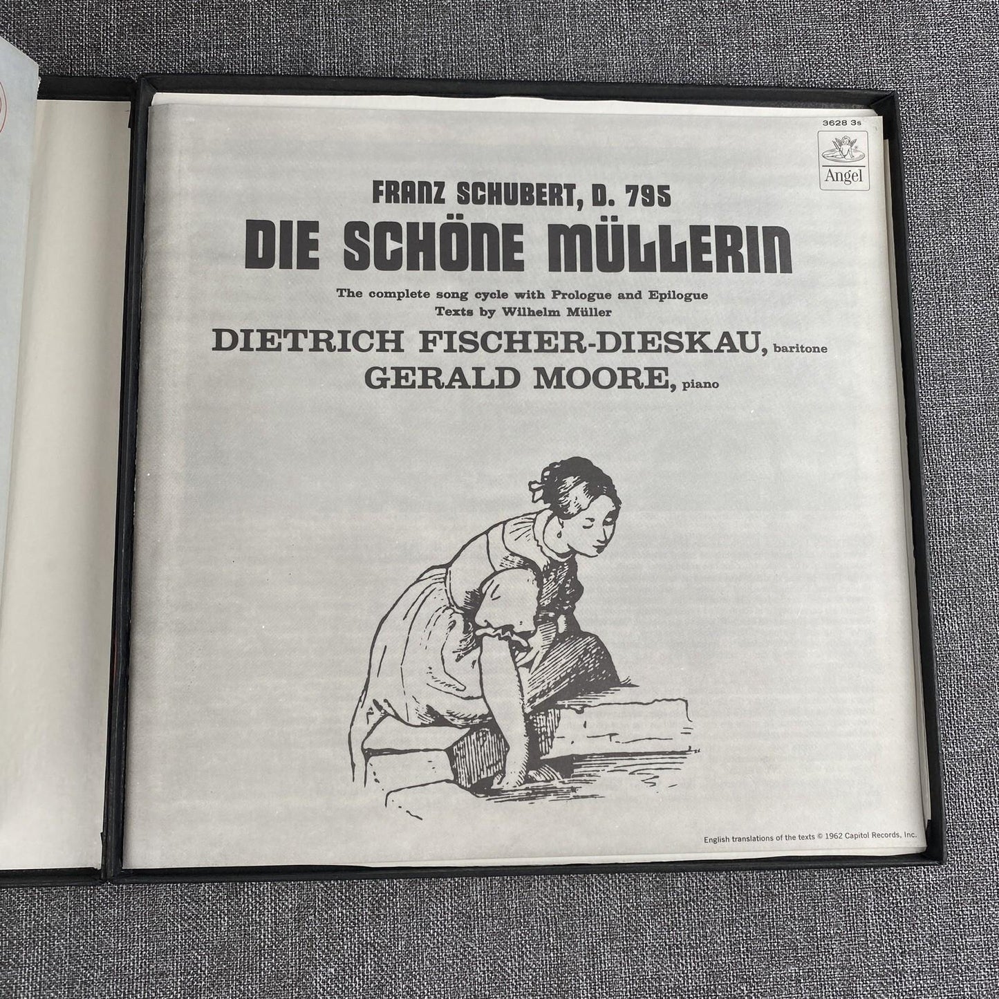 The Fair Maid of the Mill by Schubert Angel Stereo Set of 3 Vinyl Records