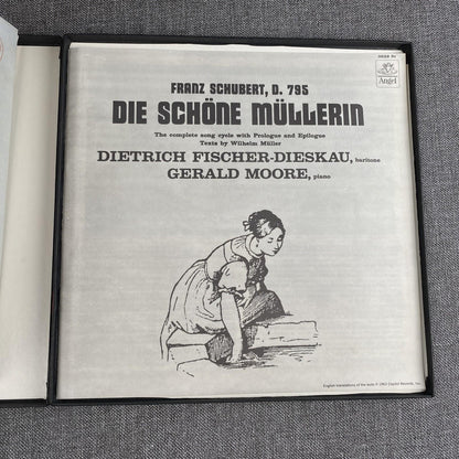The Fair Maid of the Mill by Schubert Angel Stereo Set of 3 Vinyl Records
