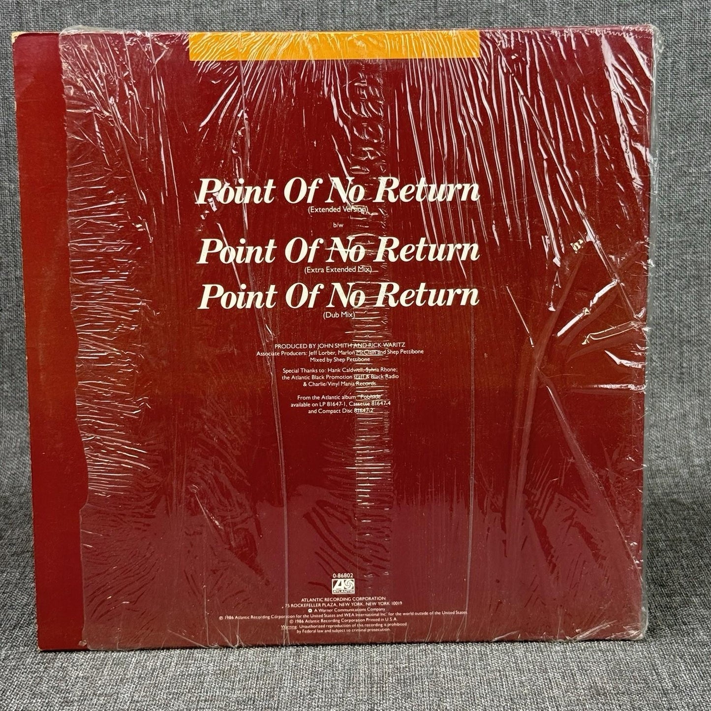 Nu Shooz Point of No Return Vinyl Record 1986 , EXCELLENT