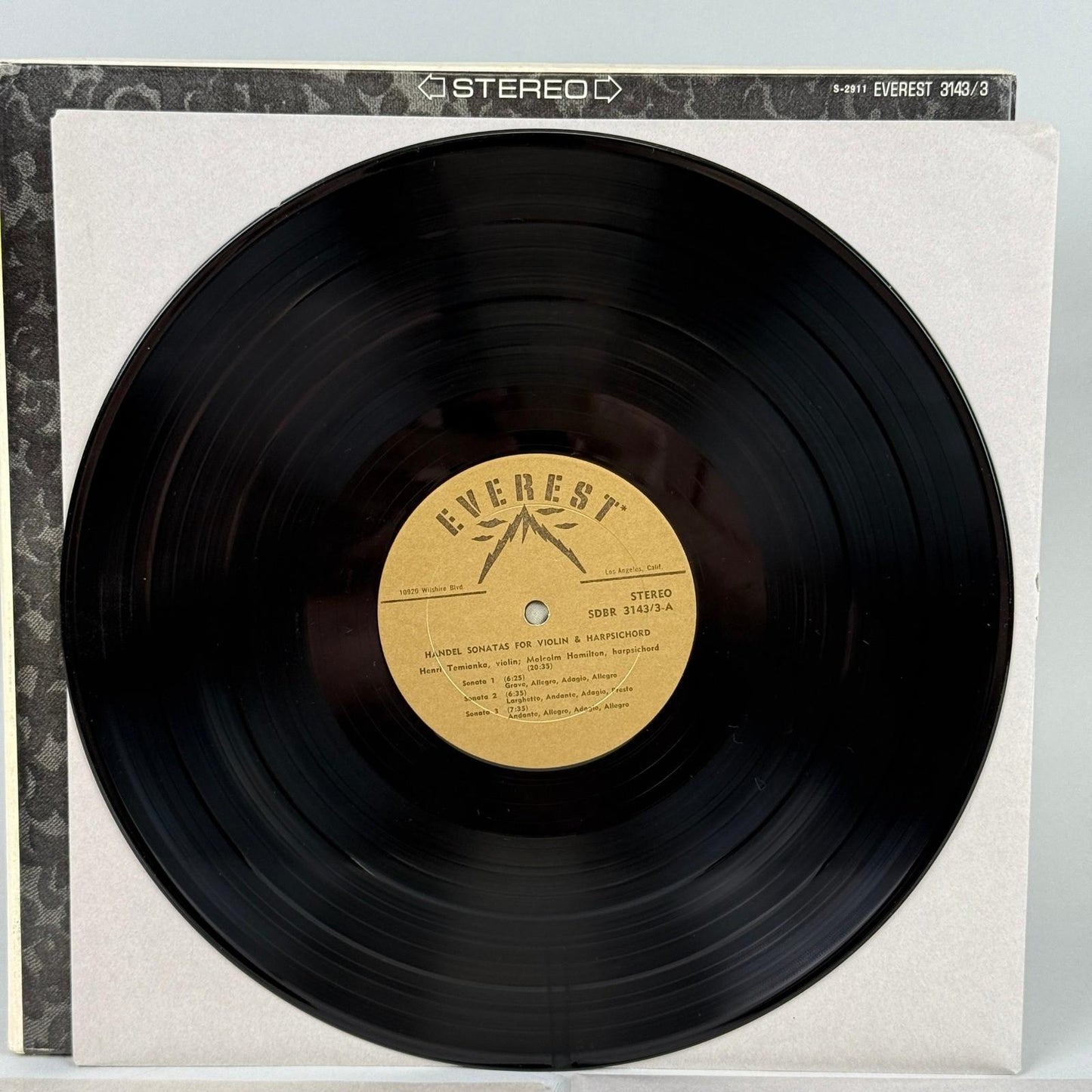 Handel 15 Sonatas for Violin & Harpsichord Henri Temianka 3x vinyl NEAR MINT