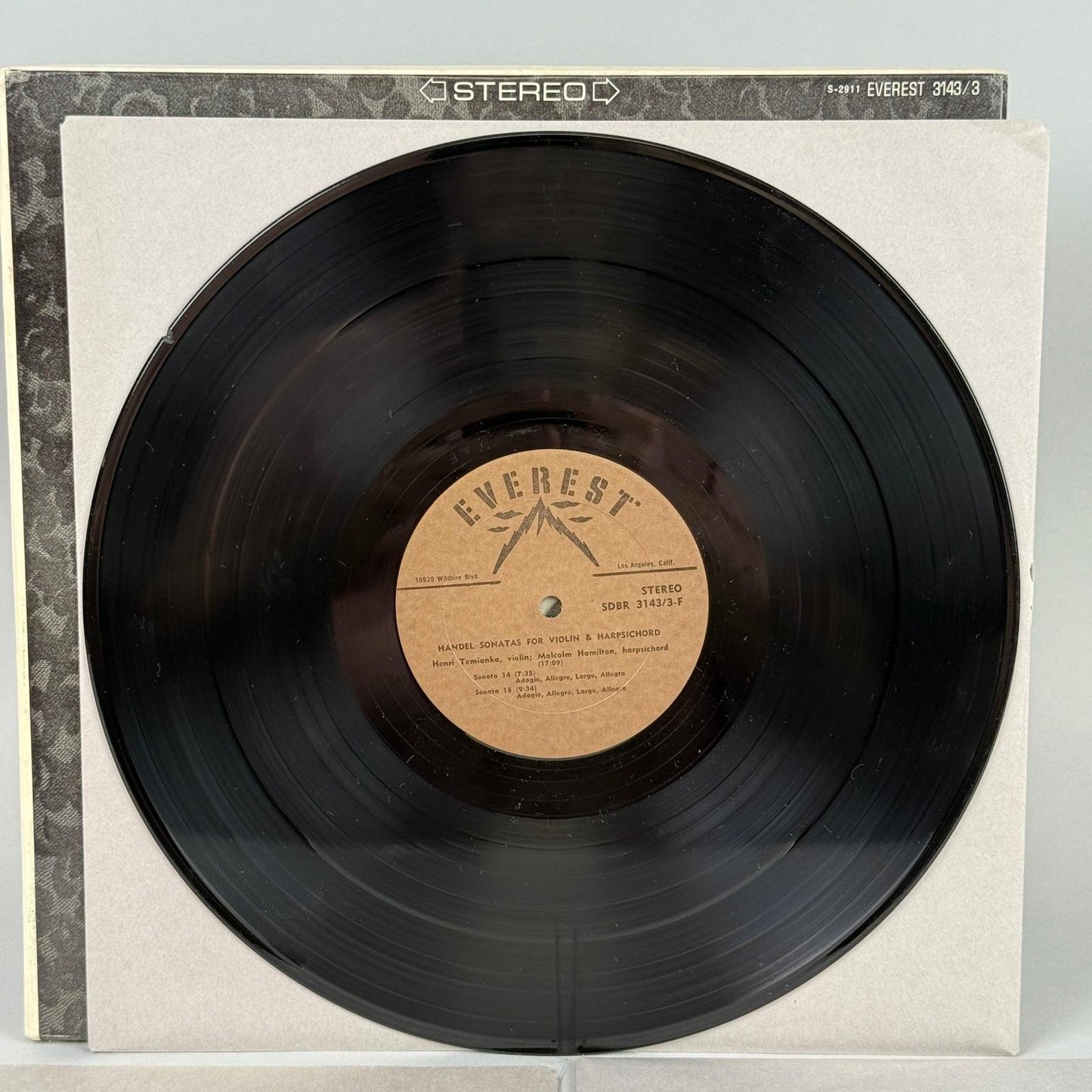 Handel 15 Sonatas for Violin & Harpsichord Henri Temianka 3x vinyl NEAR MINT