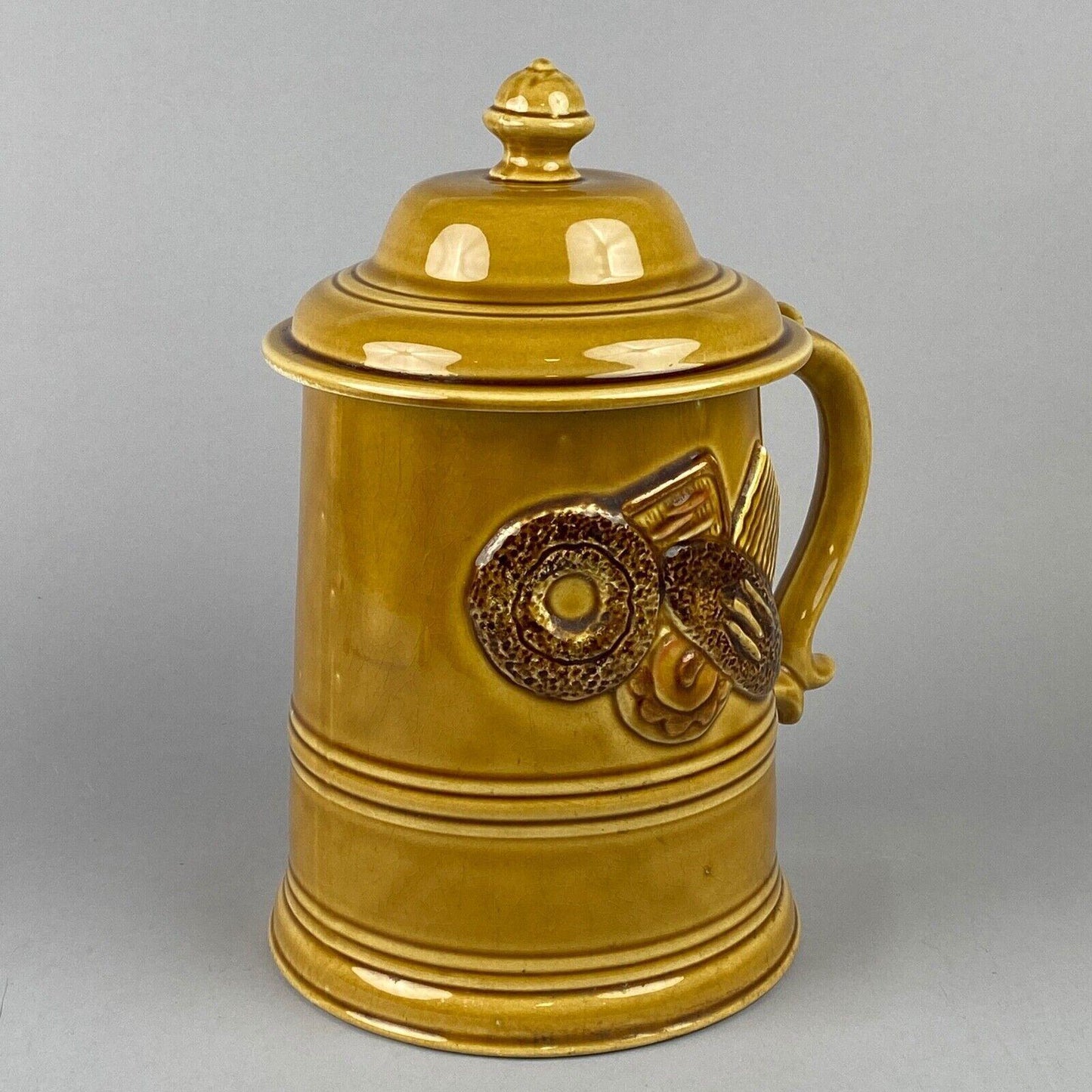 Cookie Jar / Storage Container with lid, 11" tall, marked Japan, vintage