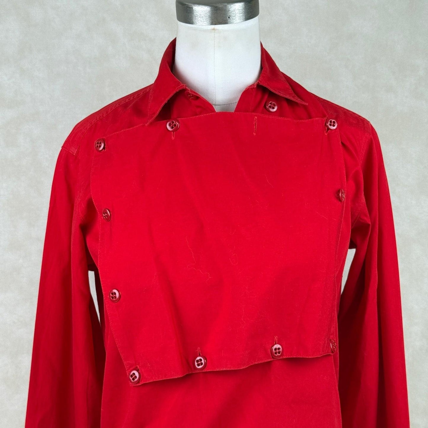 Ralph Lauren Women's Western Wear Bib Red Shirt size 6