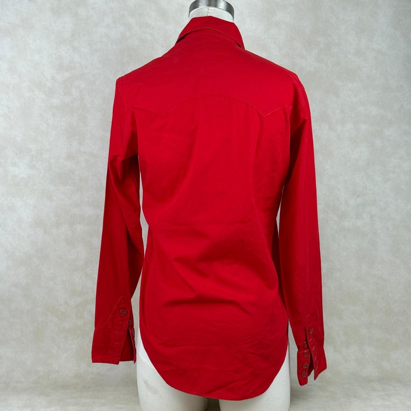 Ralph Lauren Women's Western Wear Bib Red Shirt size 6