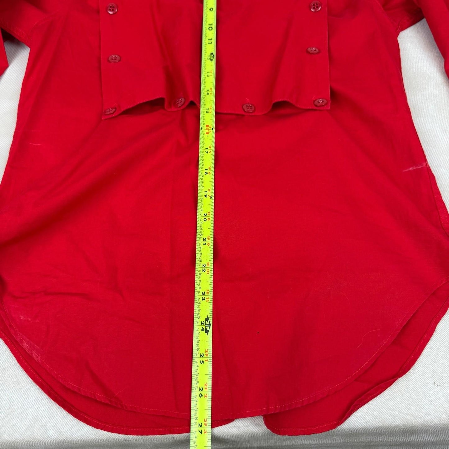 Ralph Lauren Women's Western Wear Bib Red Shirt size 6
