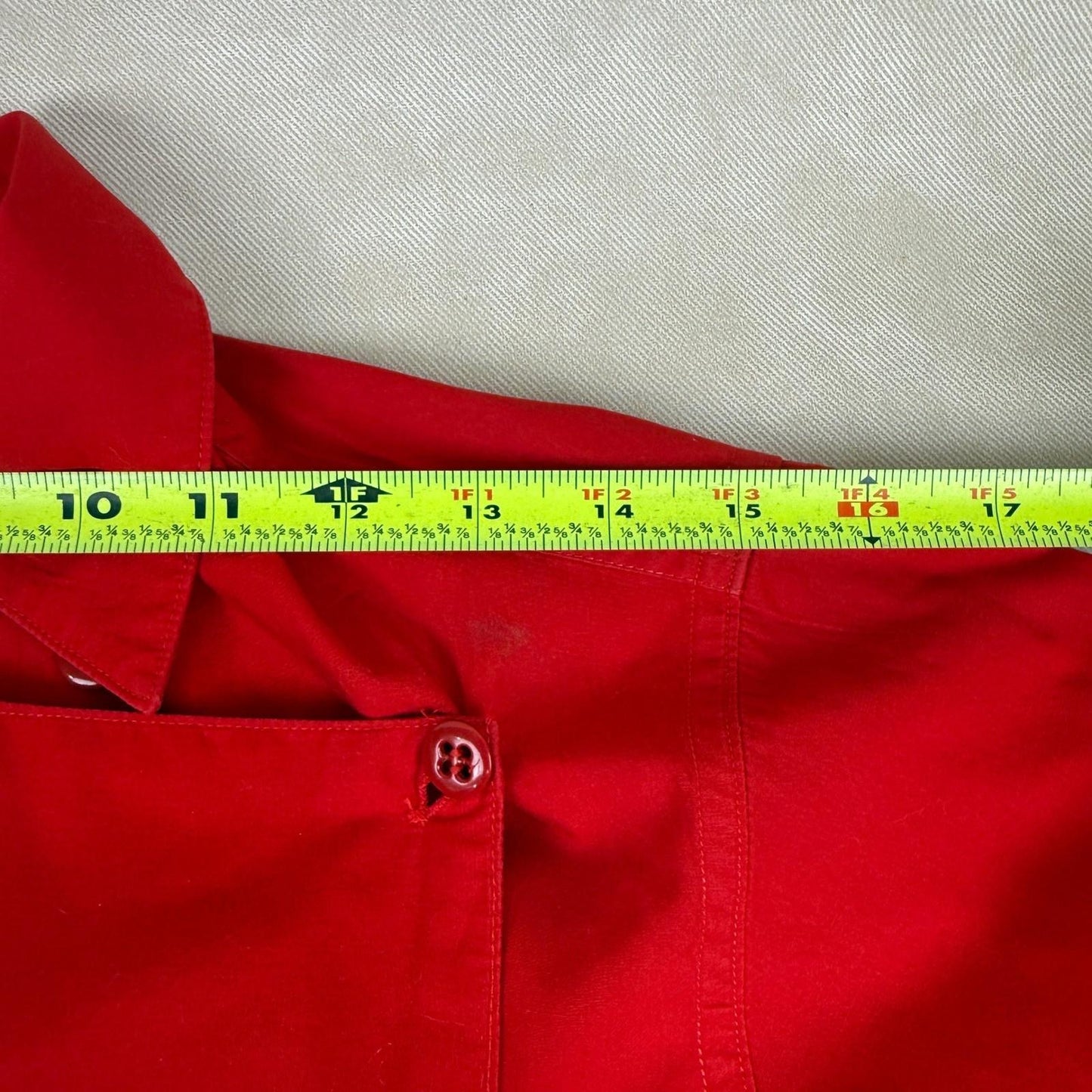 Ralph Lauren Women's Western Wear Bib Red Shirt size 6