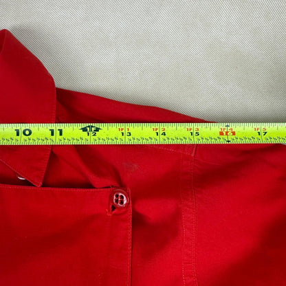 Ralph Lauren Women's Western Wear Bib Red Shirt size 6