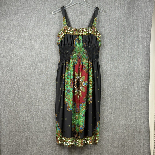 Vintage Women's Jo Hardin Originals Tank Boho Dress Size: 12
