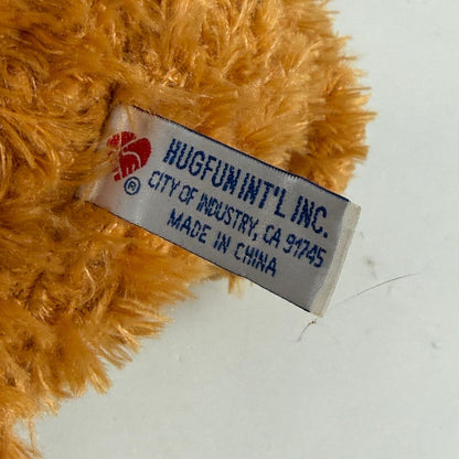 Hugfun 15" Brown Puppy Dog Blue Brown Hat Scarf Winter Holiday Stuffed Plush