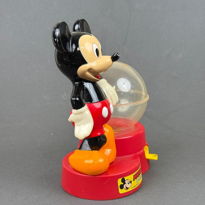 Vintage Mickey Mouse Gumball Bank Superior Toy Disney Coin Bank Plastic