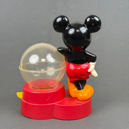 Vintage Mickey Mouse Gumball Bank Superior Toy Disney Coin Bank Plastic