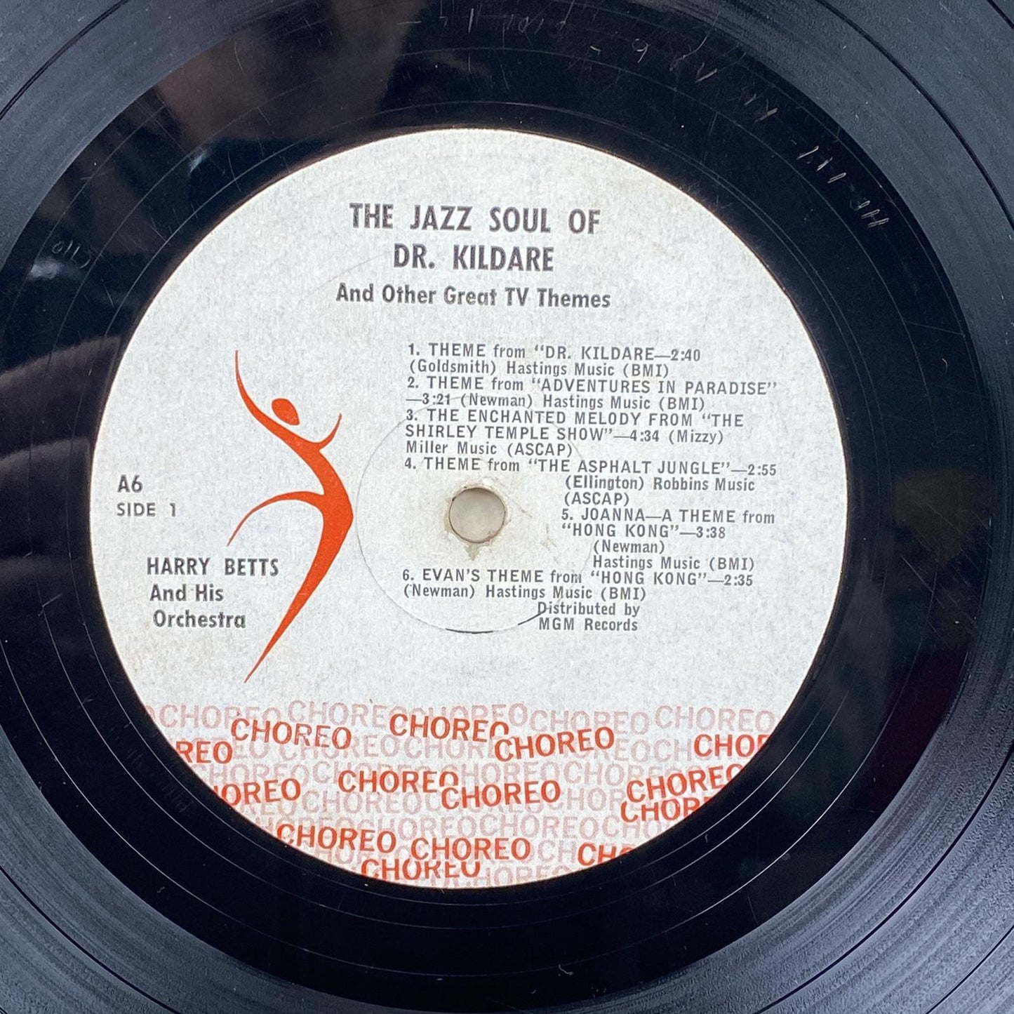 The Jazz Soul of Doctor Kildare Vinyl Record by Choreo Records 1962 - EXCELLENT