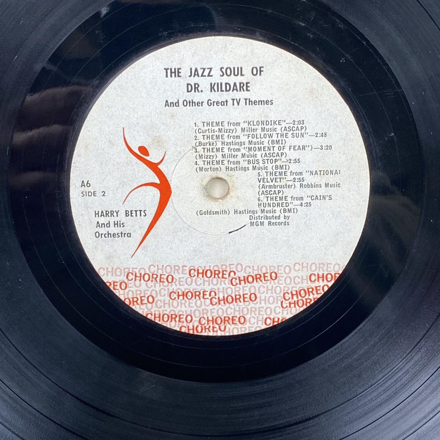 The Jazz Soul of Doctor Kildare Vinyl Record by Choreo Records 1962 - EXCELLENT