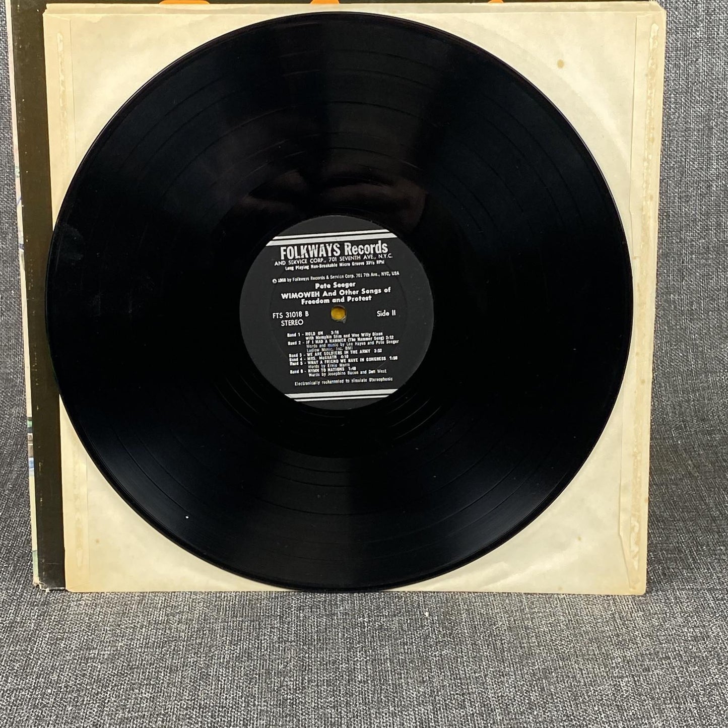 Lot of 2 Pete Seger Vinyl Records Folk music
