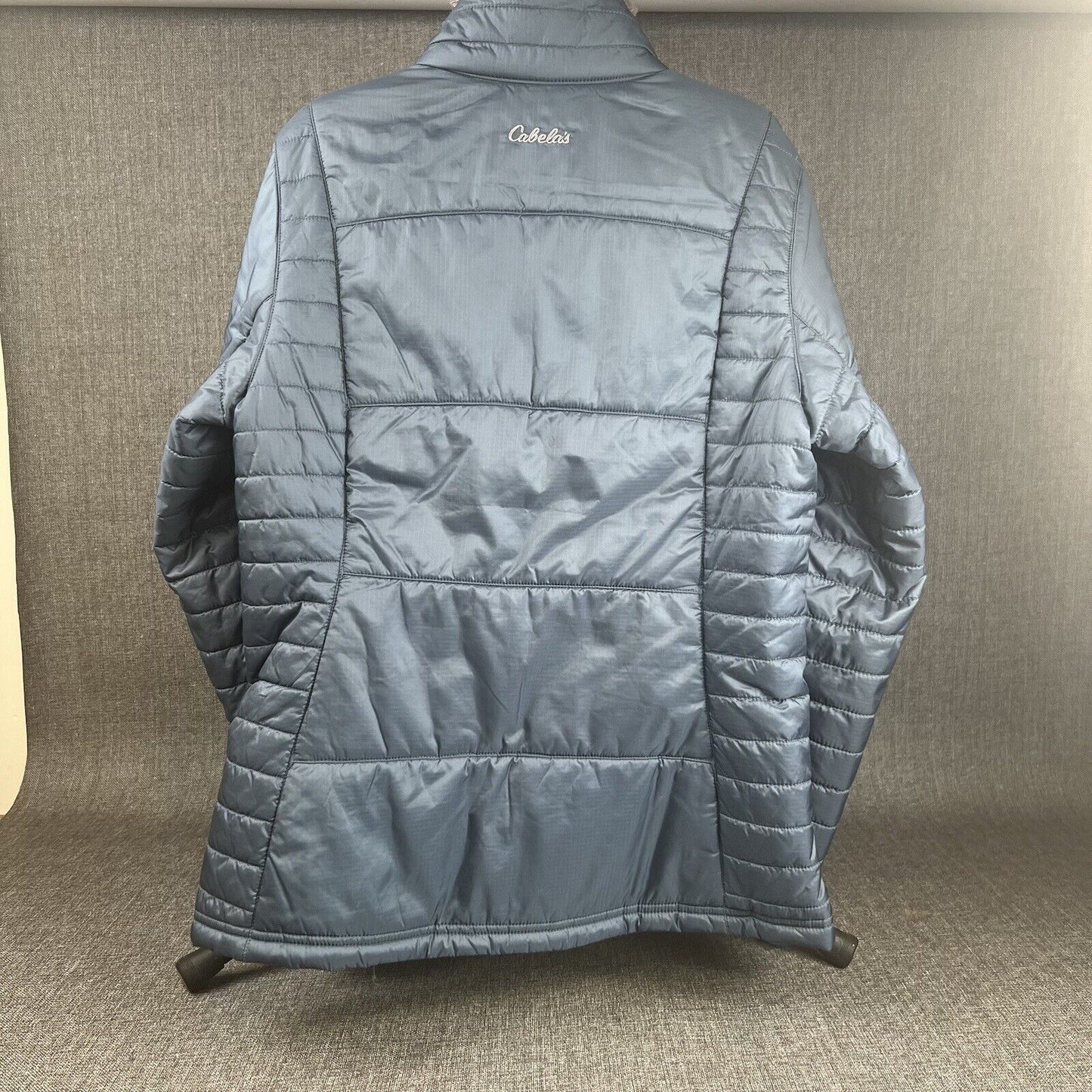 Cabela's Primaloft Puffer Jacket Blue Lightweight Packable Women’s M