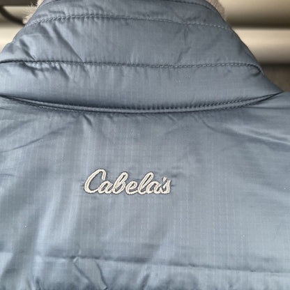 Cabela's Primaloft Puffer Jacket Blue Lightweight Packable Women’s M