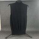 Rafaella Women Black Knit Sleeveless High-Neck Size L