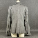 Vintage Carlisle Women's Gray Plaid Blazer Jacket Size 12 Viscose / Wool