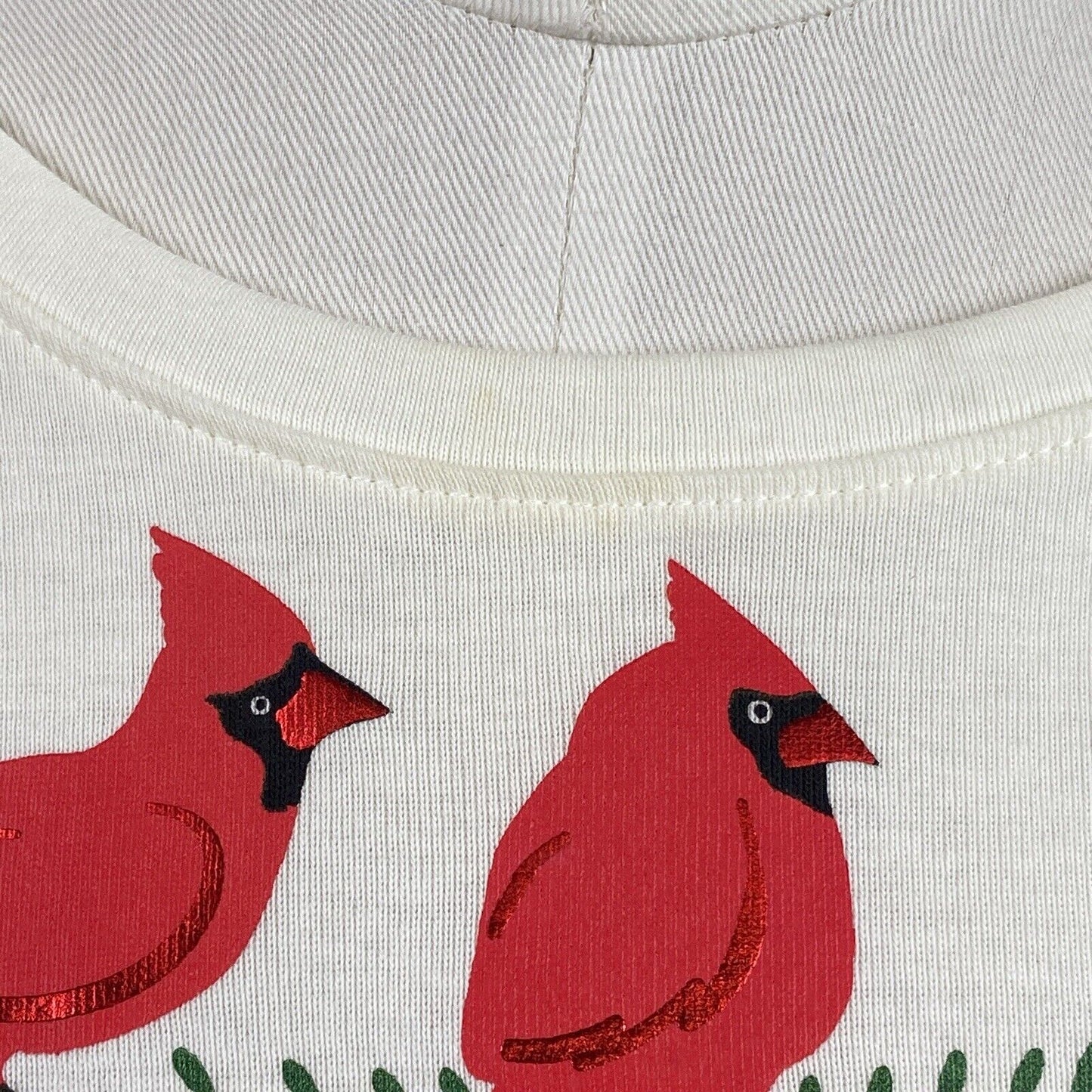 KIM ROGERS Red Cardinals Birds Womens Top PM