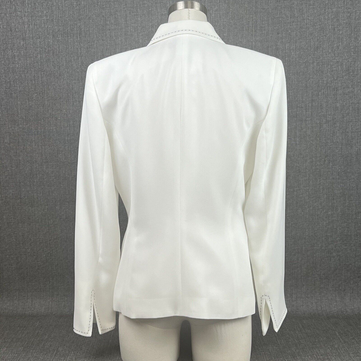 Evan Picone White Blazer Jacket Size 6