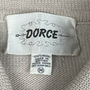 Vintage Dorce Wool Sweater Button-Up Beige Tan Size M Soft