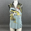 JAMIE SADOCK Top Size Large Sleeveless Multi Color Pattern