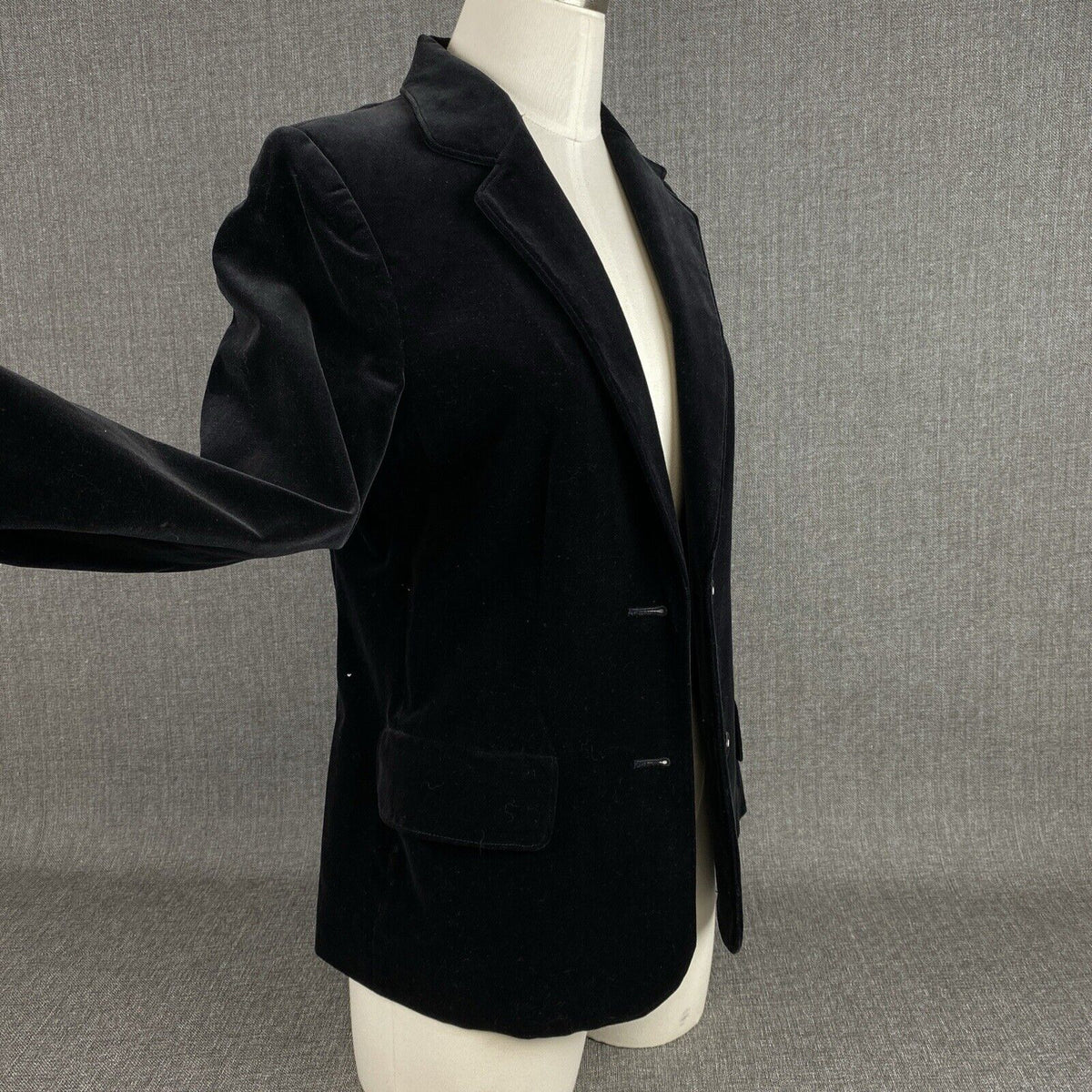 Vintage FL Sport Women's Two Button Blazer Jacket Black Size 10