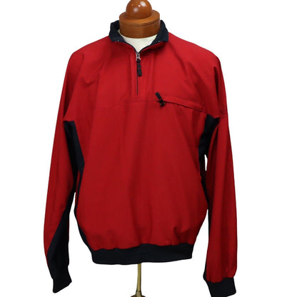 Men's Cutter and Buck Red/Blue Pullover Jacket Size Large