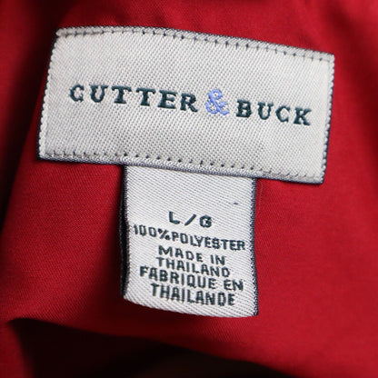 Men's Cutter and Buck Red/Blue Pullover Jacket Size Large