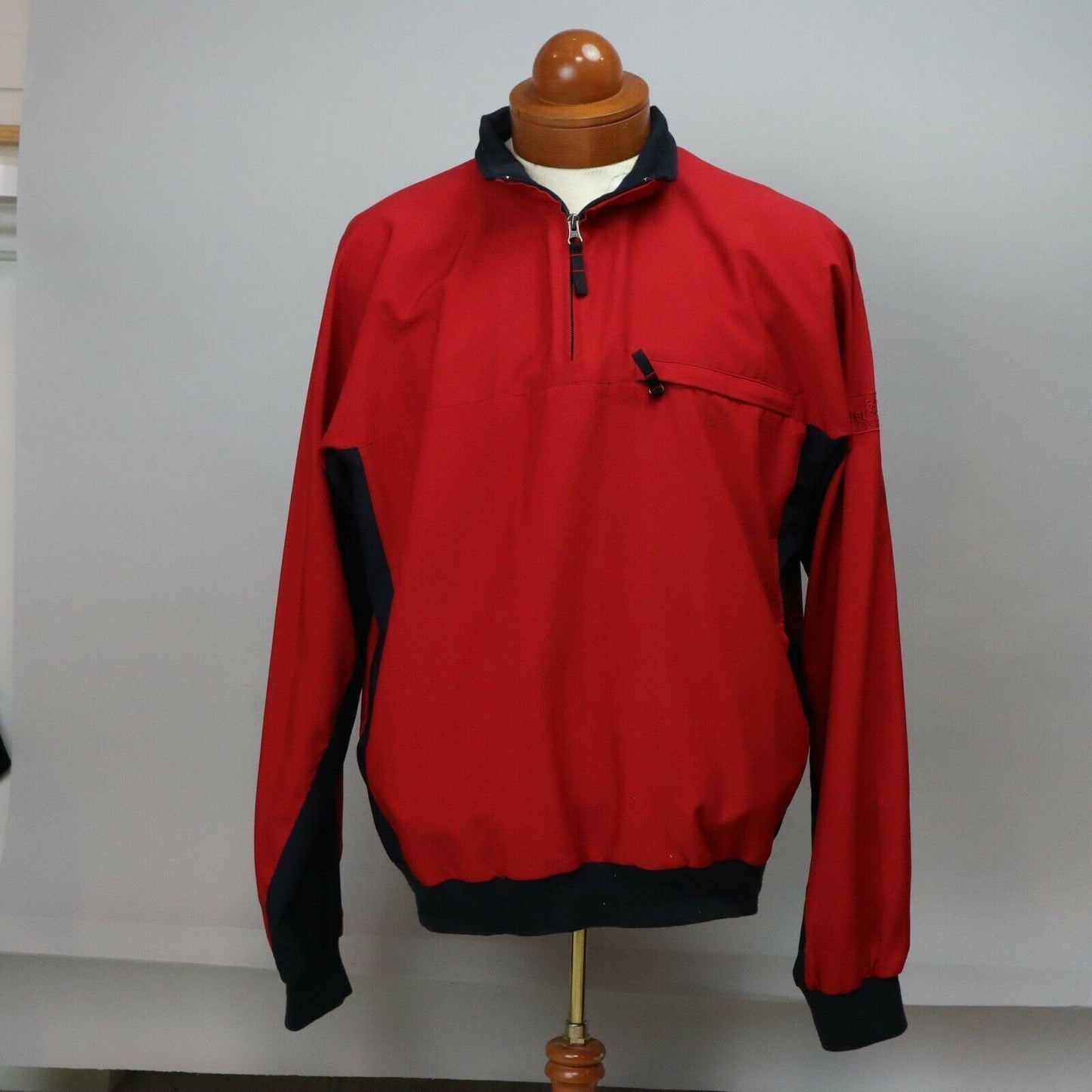 Men's Cutter and Buck Red/Blue Pullover Jacket Size Large