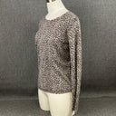 Vertical Design Sweater Womens 2Ply Cashmere V Neck Pullover NWT Size M